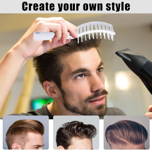 Hair Brush, Detangling Hair Brush, Curved Detangler Brush for Women Men kids Curly Think Fine Thin Long Short Wet Dry Hair, Professional Hair Styl...