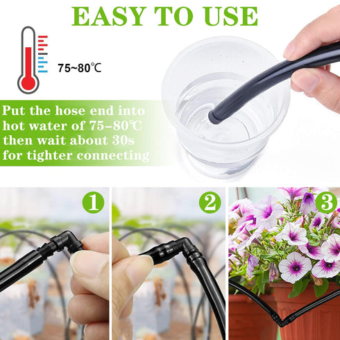 25PCS Drip Irrigation Barbed Elbow Fitting Kit for 1/2 Inch Tubing (16MM OD) .600" ID Drip Irrigation Connectors Elbow Dripline Barbed Connector D...
