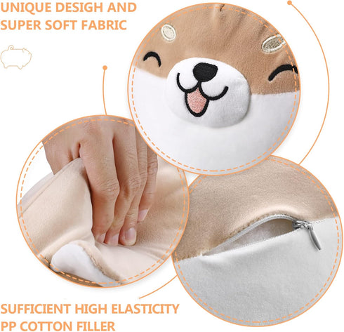 Auspicious beginning Shiba Inu Plush Toy Corgi Kawaii Plush Dog Soft Hugging Pillow, Stuffed Animal Plush Toy Gifts for Kids 15.7"...