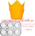 Orange color Large size Tulip Baking Cups 2-1/4"(Base diameter) x 4"(Wall height) Parchment paper baking cupcake Muffin liners, Case of 130 pcs...
