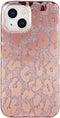 J.west Case Compatiable with iPhone 13 6.1 inch,Shiny Glitter Animal Leopard Print Pattern Exotic Pink Cheetah Design Soft TPU Slim Fit Protective...