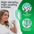 Brushmo Plaque Control Replacement Toothbrush Heads, Compatible with Philips Sonicare Click-on Electric Toothbrush Handles, 8 Standard Replacement...