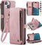 Defencase Compatible with iPhone 13 Mini Case Wallet with RFID Blocking Card Holder for Women Men, PU Leather Magnetic Snap Flip Zipper Strap Wall...