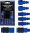 Master Elite Series 7 Piece Air Hose Fittings Set Kit - 2 Universal Air Couplers & 5 I/M Industrial Type Plugs, 1/4" NPT Male & Female Threads - A...