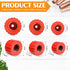 6 Pieces Copper Pipe Cleaners Include 12 Inch, 34 Inch, 1 Inch Handy Sized Plumber, Tube Cleaning Brush for Copper, Red Different Size Copper Pipe...