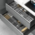 Clear Kitchen Drawer Organizer,Adjustable Utensil Organizer,Silverware Organizer,Drawer Flatware Organizer Tray for Organizing Kitchen Drawers,Off...