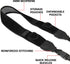 USA Gear TrueSHOT Neck Strap Neoprene Camera Straps - Padded Camera Strap, Pockets, and Quick Release Buckles - Compatible with Canon, Nikon, Sony...