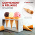 Ice Cream Waffle Cone Roller – 8.6 Inch Strong & Smooth krumkake cone roller - Wooden Pizzelle Cone Mold – Non-Slip Handle Waffle Cone Shaper Tool...