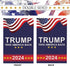Trump 2024 Garden Flags for Outside,2pcs Trump 2024 Flags,Trump 2024 Yard Sign,Support Trump 2024 Flag,Save USA Again Flags Outdoor Flags 12 * 18 ...