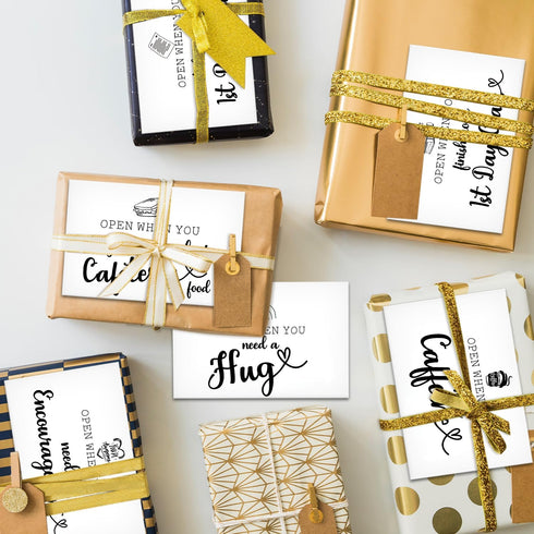 Open When Envelopes, Romantic Long Distance Relationship Gift for Teen College Student Couples, University Self Care Package Go to School Friendsh...