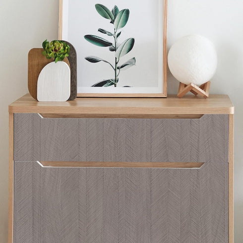 Peel and Stick Wood Wallpaper Grey Vinyl 15.7"×80" Contact Paper Self Adhesive Thick Waterproof for Cabinets liveroom...