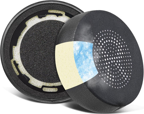 SOULWIT Cooling Gel Earpads Replacement for Jabra Evolve 75(75UC 75MS 75SE) Stereo Wireless Bluetooth Headset, Ear Pads Cushions with High-Density...