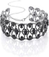 Rhinestone Necklace Choker Black Crystal Collar Wedding Bridal Choker Sparkly Neck Jewerly Accessories for Women...