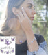 Butterfly Link Charm Bracelet with Premium Birthstone Crystal, Silver-Tone, 7”+2” Chain...