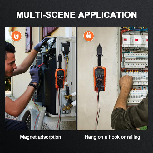 Magnetic Multimeter Hanger Strap Works Compatible with Klein Tool Meters MM400,MM300, CL600, CL700, CL800, CL900,MM600, MM700...