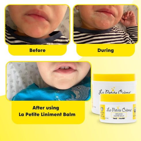 La Petite Creme French Organic Diaper Balm (1 oz) - Healing & Nourishing Diaper Cream - Gentle & Safe Liniment Baby Lotion - USDA Certified Organi...