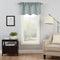 Eclipse Canova Modern Valance Rod Pocket Window Curtain for Kitchen or Bathroom, 42" x 21", River Blue...