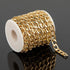 YOUBEIYEE 16.4 Feet Gold Chain for Jewelry Making, Lightweight Gold Plated Aluminum Curb Chain Handmade Decorative Craft Chain...