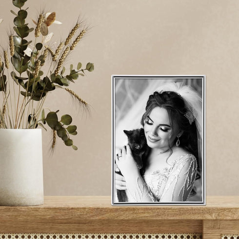 Lawrence Frames Simply Metal Picture Frame, 5 by 7-Inch, Silver...