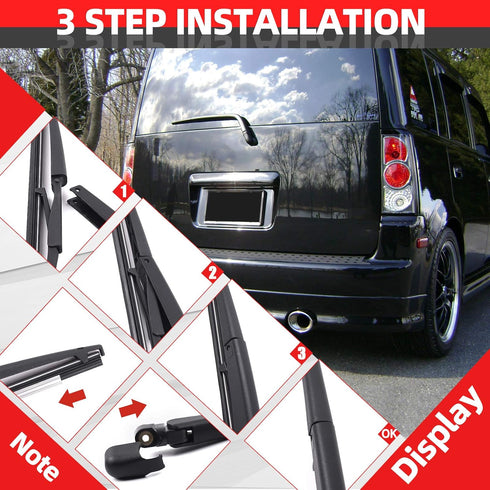 Replacement For SCION XB 2004-2006, Rear Windshield Wiper Back Arm Blade Set - OTUAYAUTO Factory OEM Style...