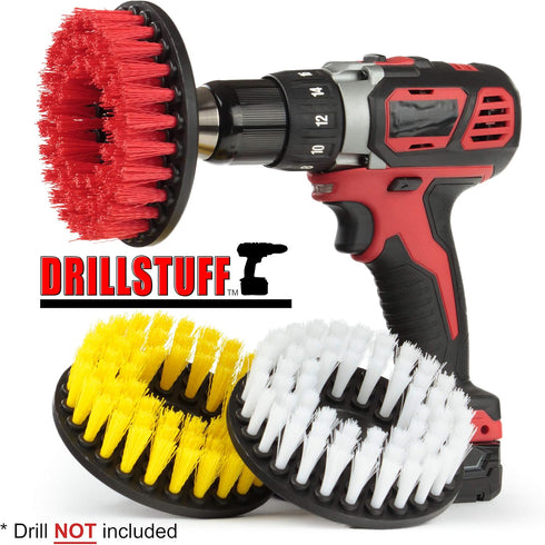Cleaning Supplies - Drill Brush - Leather Cleaner - Shower Door - Upholstery - Carpet - Bathroom Accessories - Shower Cleaner - Bathtub - Tile - O...