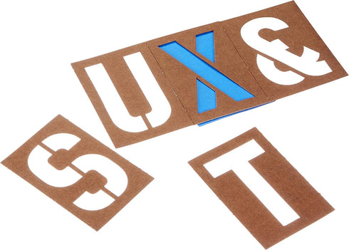 DURO 3330 Oil Board Lettering Stencil Set, Brown, 4"...
