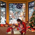236PCS Christmas Window Clings, 9 Sheets Double-Sided Snowflakes Christmas Window Stickers, Snowman Xmas Decorations Stickers for Glass Window, Re...
