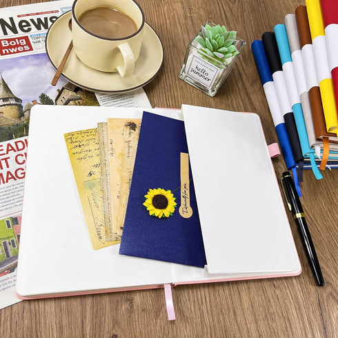Notebook Journal, College Ruled Notebook Lined A5 160 Pages,Hard Cover Journals for Writing, Notebooks for Work Office School Women Men,5.7 inches...