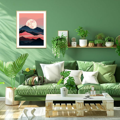 AILIBUT Diamond Art Kits for Adults Abstract Mountain Landscape Moon DIY 5D Diamond Art Painting Kit Gem Art for Adults Paint with Diamonds for Ho...