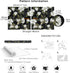 HAOKHOME 93169-1 Peel and Stick Gardenia Floral Wallpaper Removable Black/White/Green Vinyl Self Adhesive Mural 17.7in x 9.8ft...