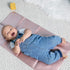 Baby Changing Mat - Wipeable, Portable Changing Pad, Travel Changing Mat for Baby or Small Toddler, Easy to Fold or Roll Up - Faux Leather (Rose G...