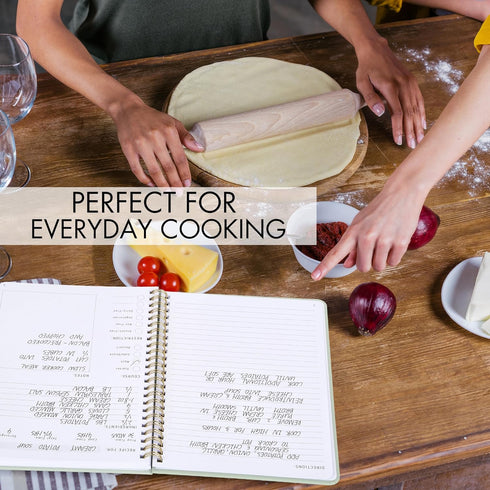 ZICOTO Aesthetic Blank Recipe Book - The Perfect Recipe Notebook to Write in Your Own Recipes - Simplified Blank Cookbook to Organize Your Recipes...