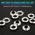 Grommet Eyelets Tool Kit, Grommet Setting Tool and 100 Sets Grommets Eyelets with Storage Box (3/8 Inch Inside Diameter)...