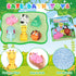 Light Up Bath Toys for Toddlers Kids Baby Boys Girls, No Hole Bath Toys with Bath Book & Organizer, Glow Bath Time Toys for Bathrooms Pool, Animal...