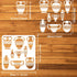 FINGERINSPIRE Vase Border Painting Stencil 11.8x11.8inch Reusable Vase Pattern Drawing Template Tribe Theme Decoration Crafts Stencil for Painting...