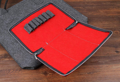 Storage Bag Felt Hand-held Shockproof 14.75 x 11.75 Inch 2.5 inch Thick for A4 Painting Light Pad Board Leaf Book Weeding Light Box (Plus Thick Si...