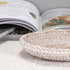 Hipiwe Small Key Basket Bowl for Entryway 7.6" Round Woven Wicker Basket Fruit Serving Tray Woven Basket Wall Decor, Rattan Organizer Basket for K...