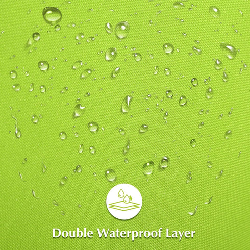 Waterproof Outdoor Throw Pillow Cover, 2 Pack Solid PU Coating Throw Pillow Case UV Protection Garden Cushion Cover for Patio Sofa Couch Balcony 2...
