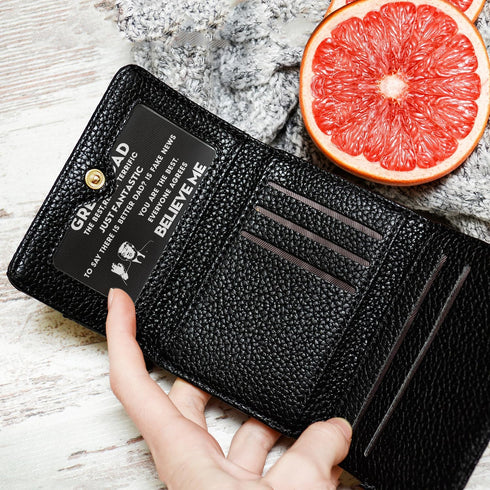 Father's Day Gifts, Gifts for Dad from Daughter Son, Thank You Dad Gifts for Birthday, Personalized Engraved Metal Wallet Card Insert Presents for...