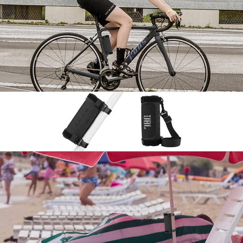 TXEsign Silicone Case Cover for JBL Flip 6 Portable Bluetooth Speaker, Protective Case JBL Flip 6 Portable Speaker Mount with Shoulder Strap and B...