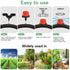 Drip irrigation emitters, 150+30Pcs/set drip irrigation parts for garden watering system, Adjustable nozzle drip irrigation spray nozzle? Used in ...