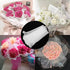 Healeved White Floral Wrapping Paper Mesh Wrapping Paper for Flowers Wave Yarn Flower Bouquet Wrapping Paper Wavy Yarn for Wedding Graduation 157....