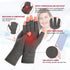 2 Pairs Arthritis Compression Gloves for Women Men, Carpal Tunnel Pain Relief, Fingerless for Typing Both Hands...