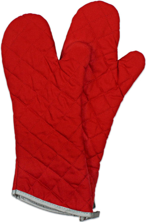 Nouvelle Legende Flame Retardant Quilted Oven Mitts, 17" Heavy-Duty Heat & Burn Protection for Kitchen, BBQ, Grilling, Lab-Tested, Flexible, Overs...