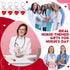 Yinkin 24 Pcs Nurse Keychain Nurse Party Favors Nurse Week Gifts Nurses Appreciation Gifts for Women(Red Heart)...