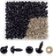 TOAOB 150pcs 10mm Black Plastic Safety Eyes Crafts Safety Eyes with 150pcs Washers for Stuffed Animals Amigurumis Crochet Bears Doll Making...