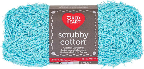 RED HEART Scrubby Cotton Yarn, Caribbean......