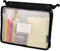 Advantus 50904 Expanding Zipper Pouch, 13 x 9 1/4, Clear/Black...