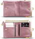 AOXONEL Womens Wallet Small Rfid Ladies Compact Bifold Leather Vintage Coin Purse With Zipper and Kiss Lock...