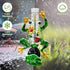 Solar Rain Gauge Outdoor, Metal Frog Shape, 6 inchs Glass Tube, with 2 Feet Stake, Decorative for Yards, Garden, Lawn...